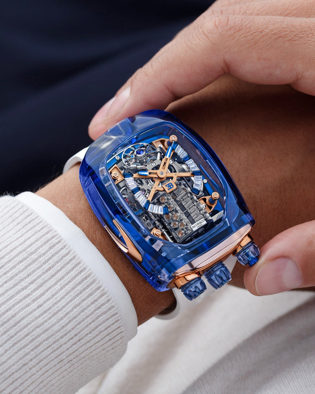 Limited Edition Jacob & Co. Bugatti Chiron Tourbillon watch (G00)