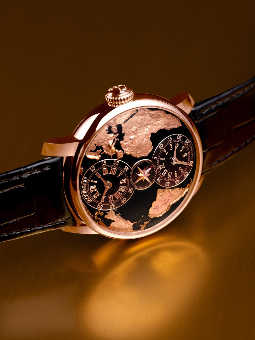 Limited Edition Jacob & Co. The World Is Yours Dual Time Zone watch (G00)