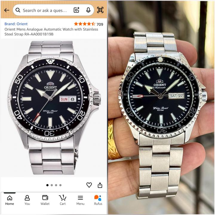 Orien_t Kamasu Mako RA-AA0004E Automatic silver -black watch