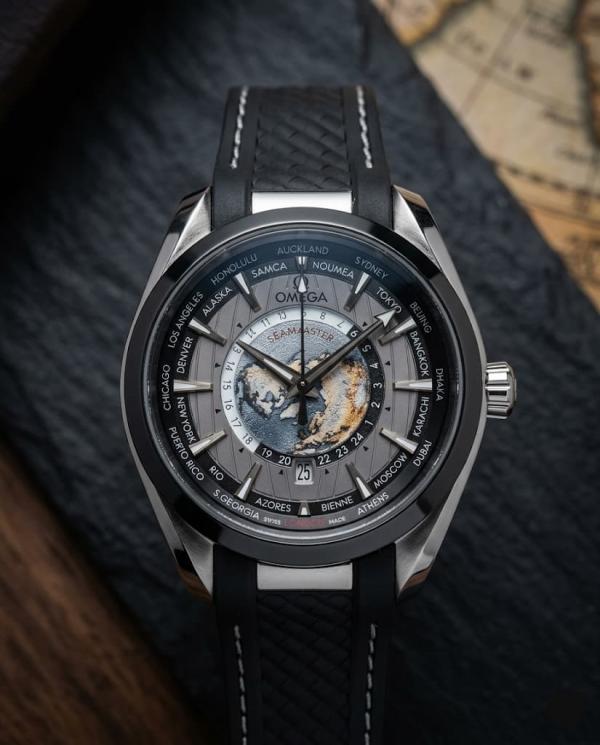 Omeg_a Seamaster Aqua Terra 150M - Quartz World Map watch