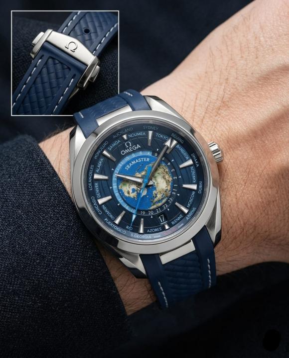 Omeg_a Seamaster Aqua Terra 150M - Quartz World Map watch