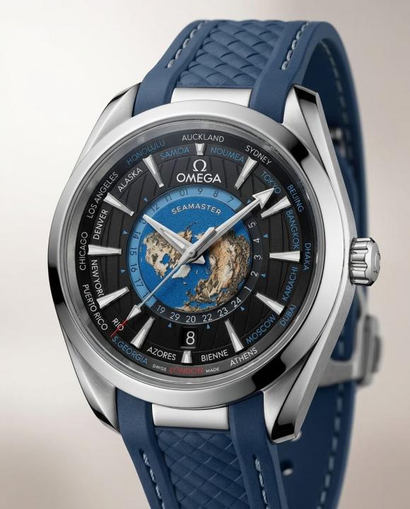 Omeg_a Seamaster Aqua Terra 150M - Quartz World Map watch