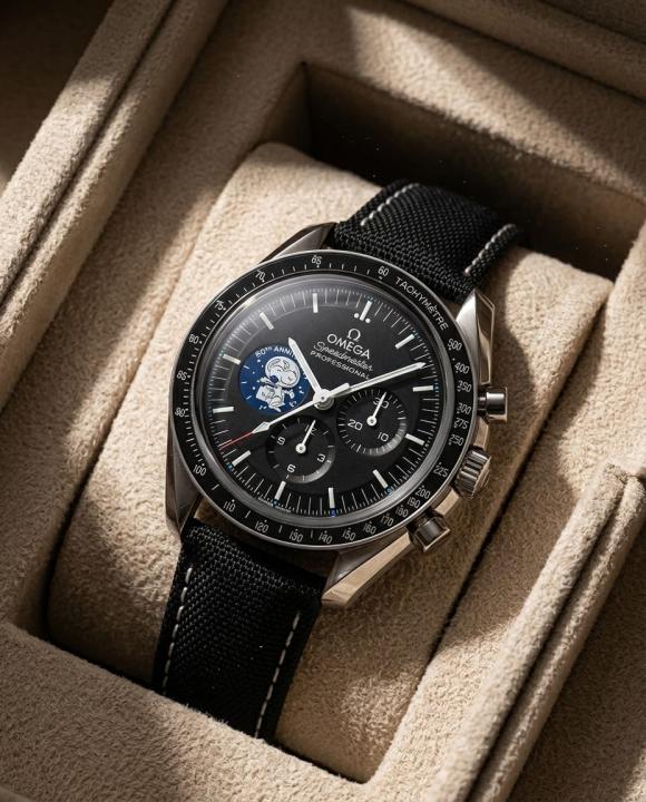 Omeg_a Speedmaster Black Snoopy watch