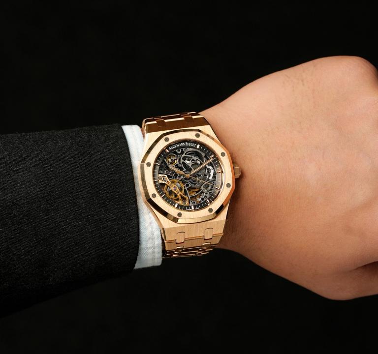 Audemars pigue_t Royal Oak Skeleton Automatic Copper Black watch