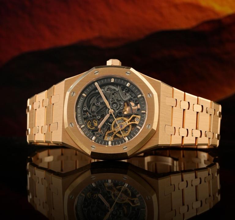 Audemars pigue_t Royal Oak Skeleton Automatic Copper Black watch