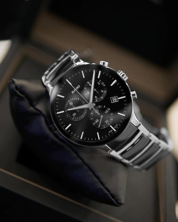 Rad_o centrix chronograph Black-silver