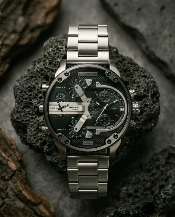 Diese_l 3 Bar Big Dady Silver-Black Heavy Quality watch