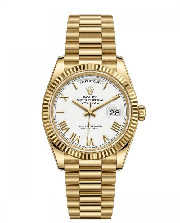 Rolex Day-Date 40 is crafted from 18 ct yellow gold Watch